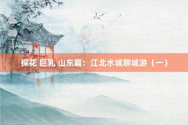 探花 巨乳 山东篇：江北水城聊城游（一）